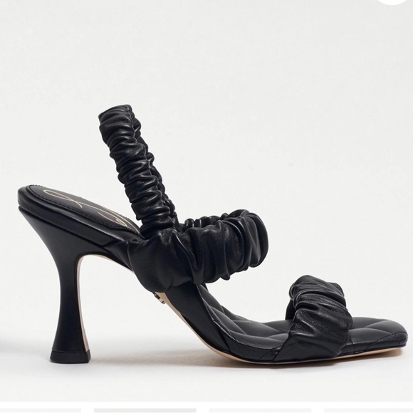 Sam Edelman Marlena Heeled Sandal Black Size 8 - Picture 2 of 7